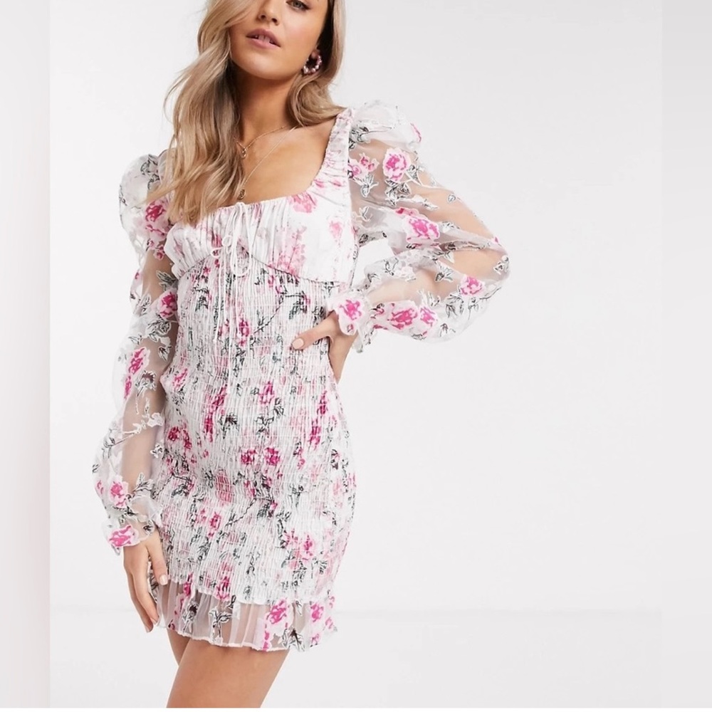 For love and lemons floral mini dress